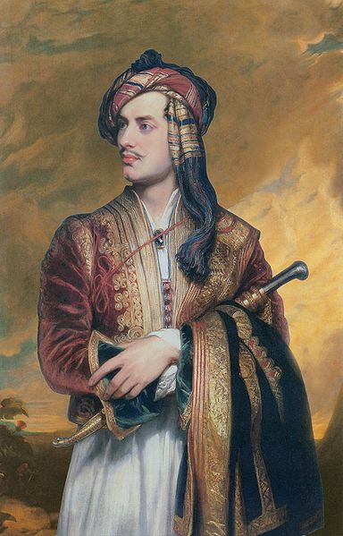 Lord Byron in Albanian Costume, painted by Thomas Phillips in 1813