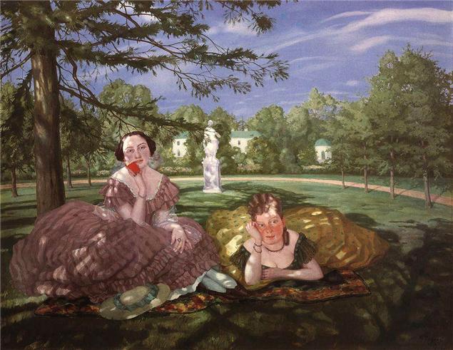 Константин Сомов "Две дамы в парке"