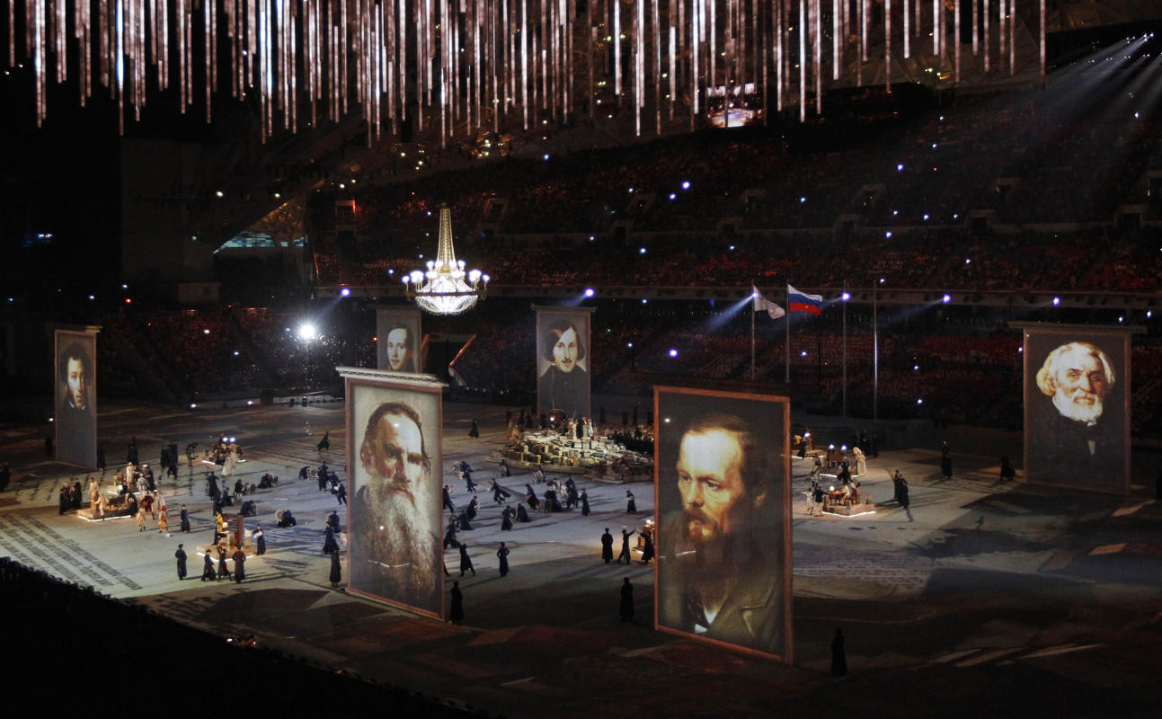 Фотография с закрытия Олимпиады в Сочи