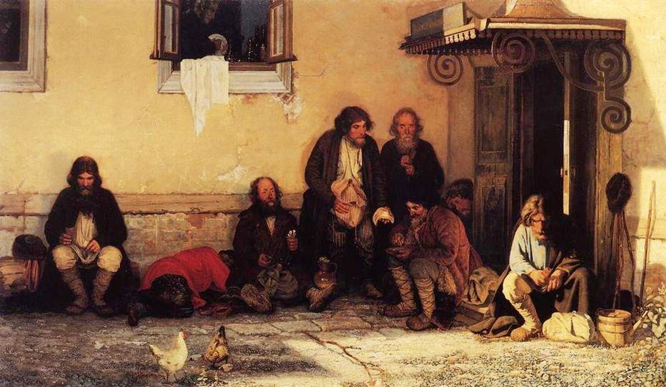 Земство обедает - Григорий Григорьевич Мясоедов. 1872