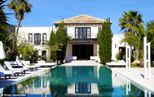 Mr Goldsmith’s infamous £5.6million Ibiza holiday home, Maison de Bang Bang