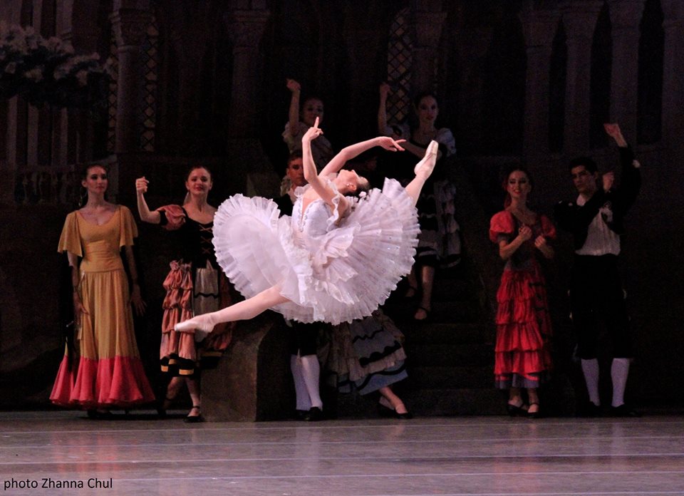 Renata Shakirova variation in the Suite from the ballet "Laurencia". Dress rehearsal for the final performance of Academy of Russian ballet named after Vaganova.Photo Zhanna Chul