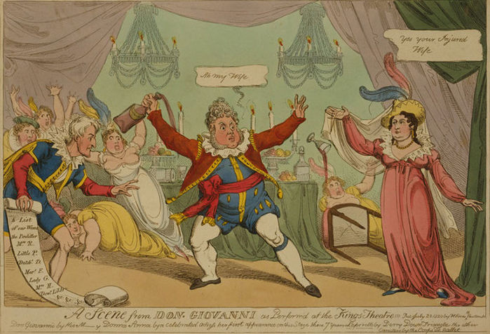 Георг IV  и Каролина, оскорбленная королева Англии