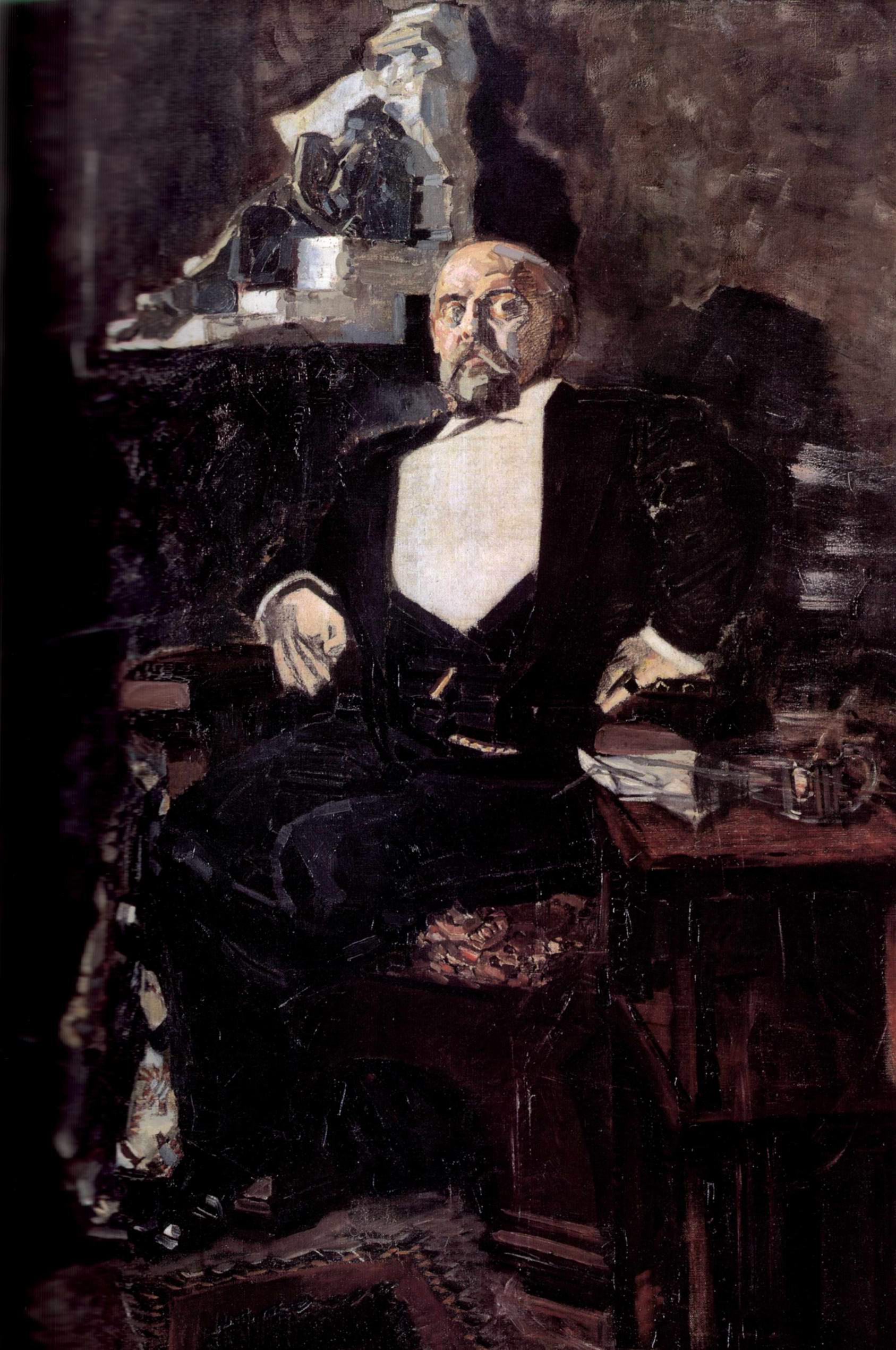 Михаил Врубель. Портрет Саввы Ивановича Мамонтова, 1897 г.