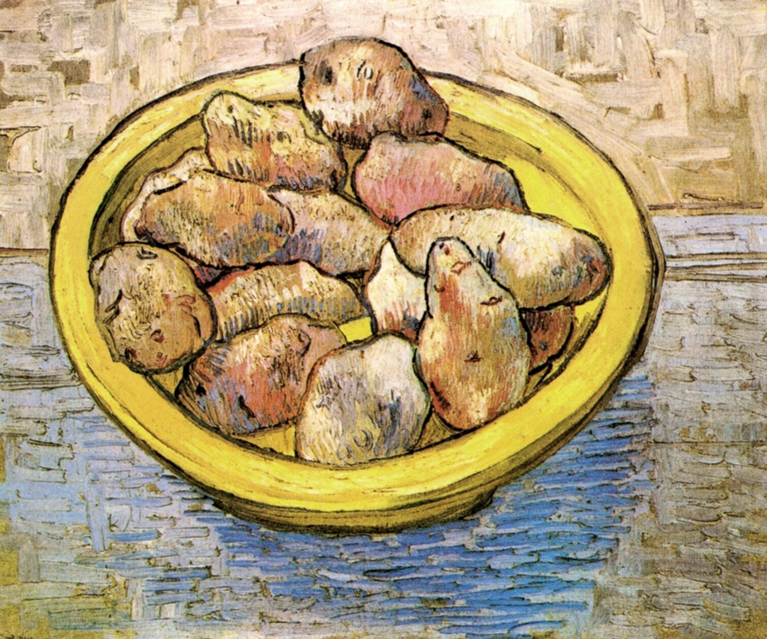 Ван Гог Натюрморт картофель на желтом блюде