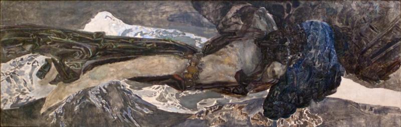 Врубель Михаил, картина "Демон летящий" 1899