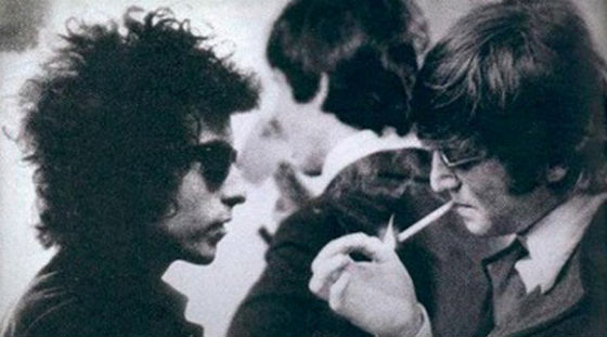 Боб Дилан и Джон Леннон