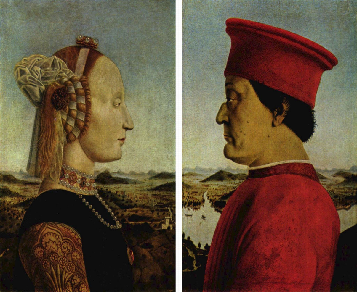 Федериго да Монтефельтро и Баттисты Сфорца, 1465
