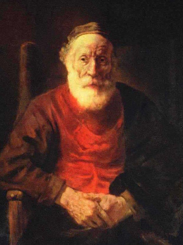 Рембрандт Харменс ван Рейн, «Портрет старика в красном», 1654г