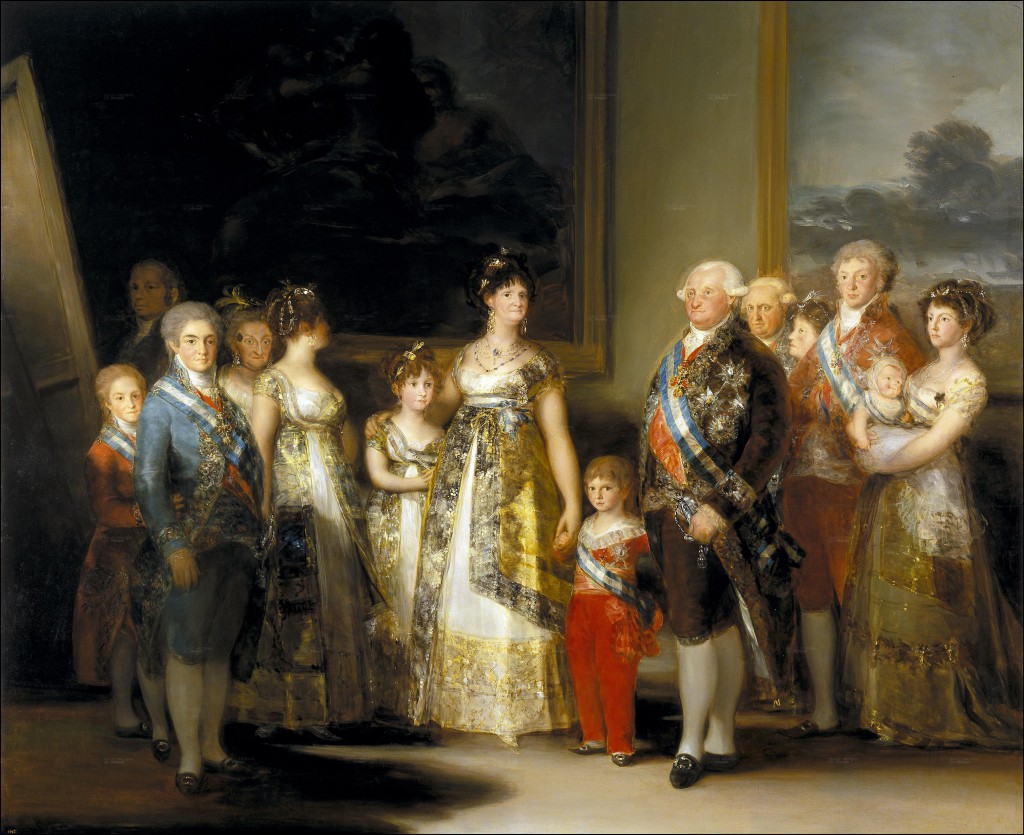 "Портрет семьи короля Карла IV" (1801) Ф.Гойя