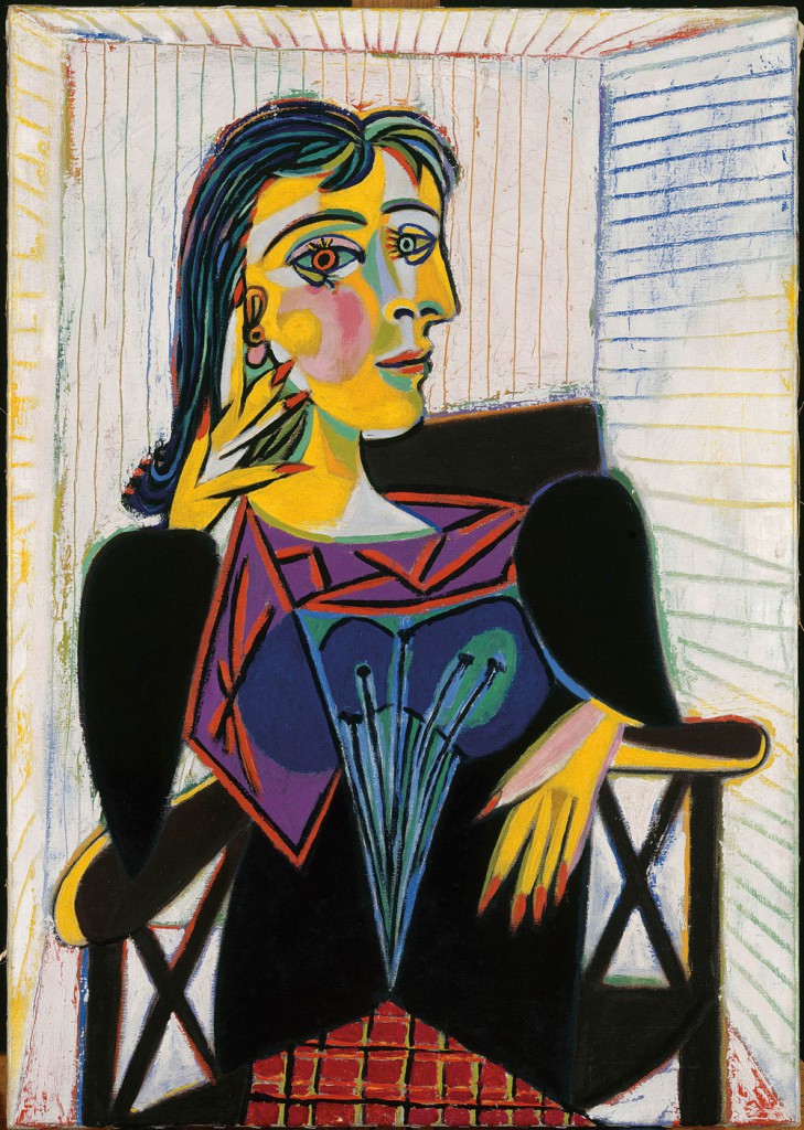 Pablo Picasso em Portrait de Dora Maar
