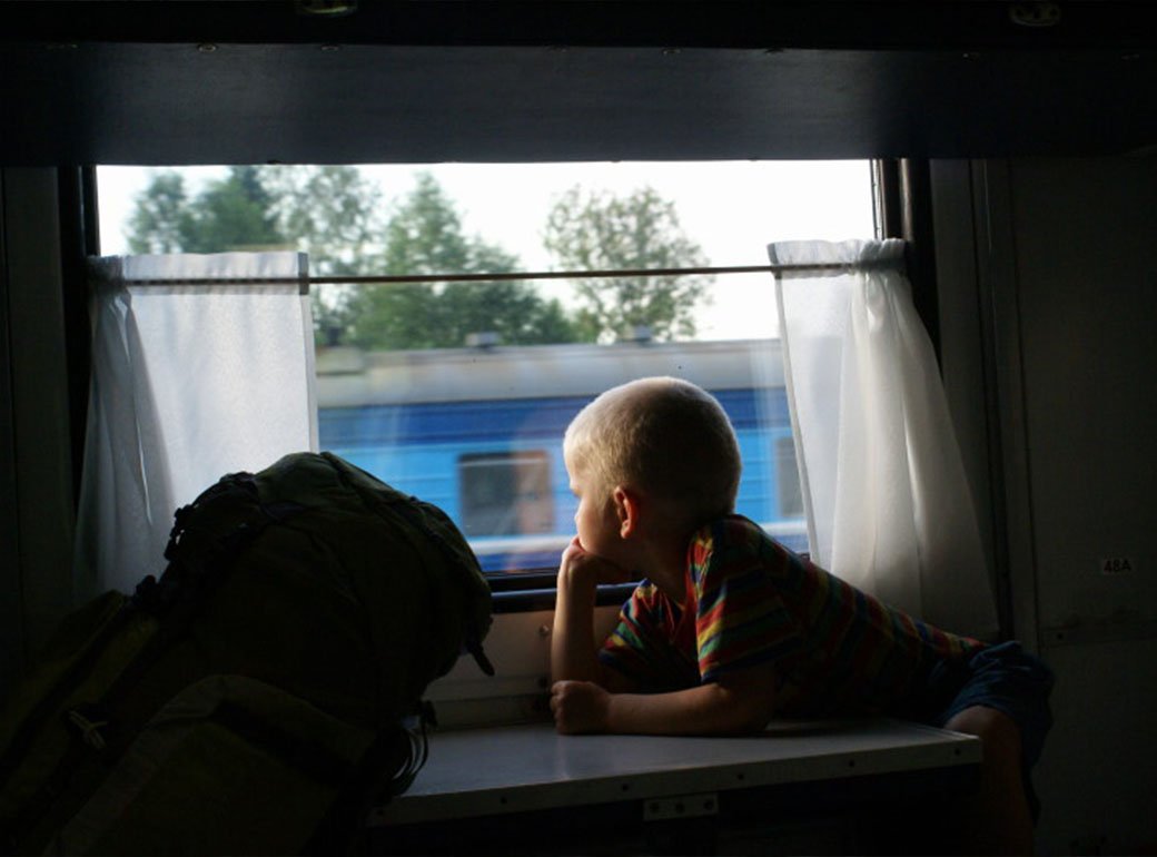 Фото окна в поезде