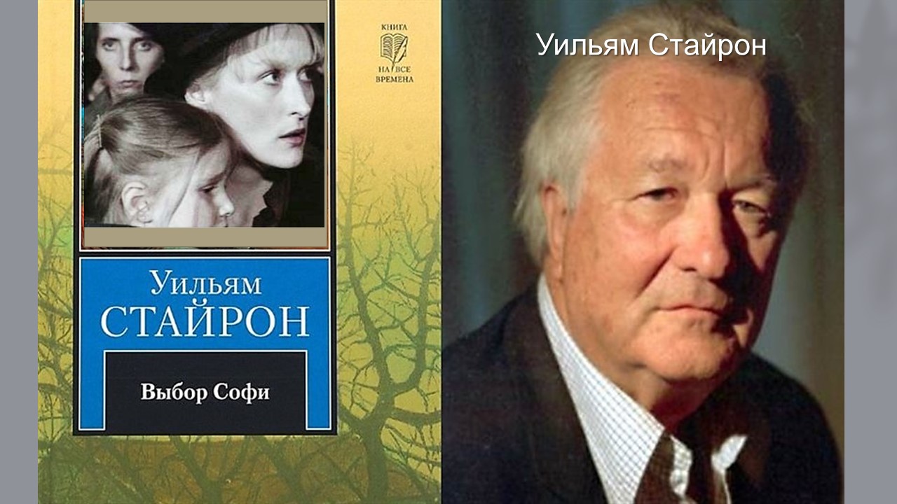 Уильям стайрон. Стайрон выбор Софи.